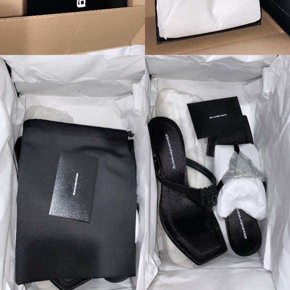 ALEXANDER WANG MULES SIZE 37 fits a 38 also - Picture 4 of 8